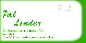 pal linder business card